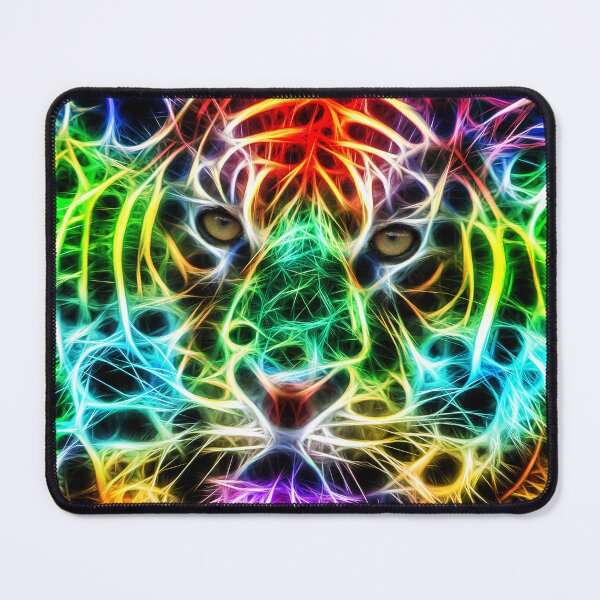 Item preview, Neon Rainbow Tiger designed and sold by murkyswamp.