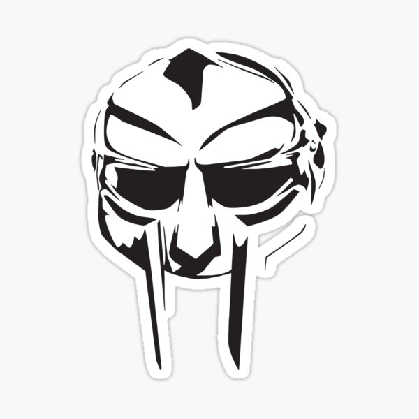 Vista previa del artículo con la obra «Camiseta con máscara clásica de hip hop con todas las letras de Madvillain de DOOM», diseñado y vendido por virgenjloliver.