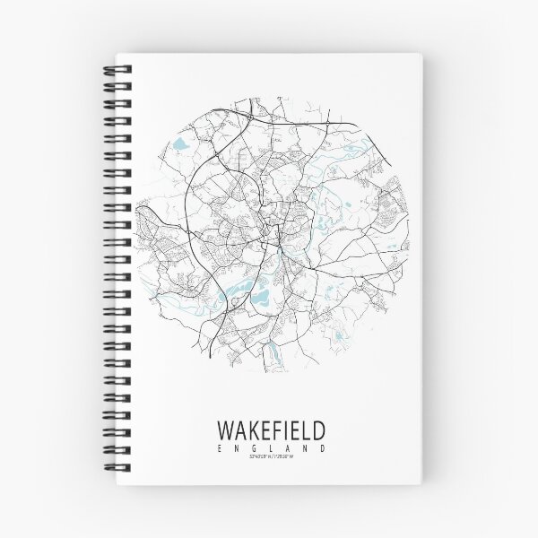 Item preview, Wakefield City Map of West Yorkshire, England - Circle designed and sold by deMAP.