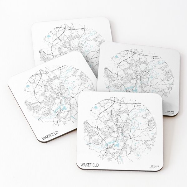 Item preview, Wakefield City Map of West Yorkshire, England - Circle designed and sold by deMAP.
