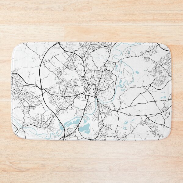Artikelvorschau, Wakefield Stadtplan von West Yorkshire, England - Kreis entworfen und verkauft von deMAP.