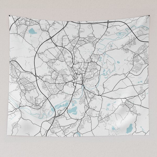 Item preview, Wakefield City Map of West Yorkshire, England - Circle designed and sold by deMAP.