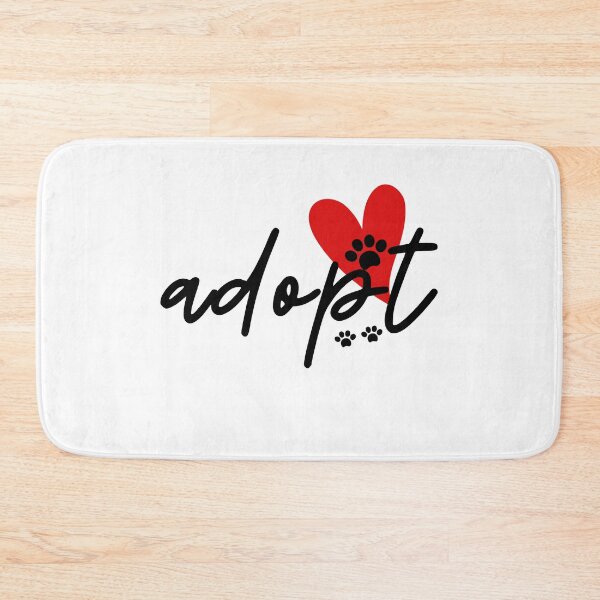 Item preview, Adopt (Don't Shop) Black Text designed and sold by leBoosh-Designs.