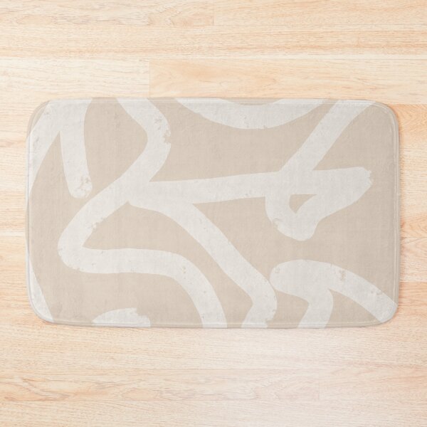 Item preview, Neutral Minimalist Beige And Imperfect White Lines designed and sold by ArtforDailyLife.