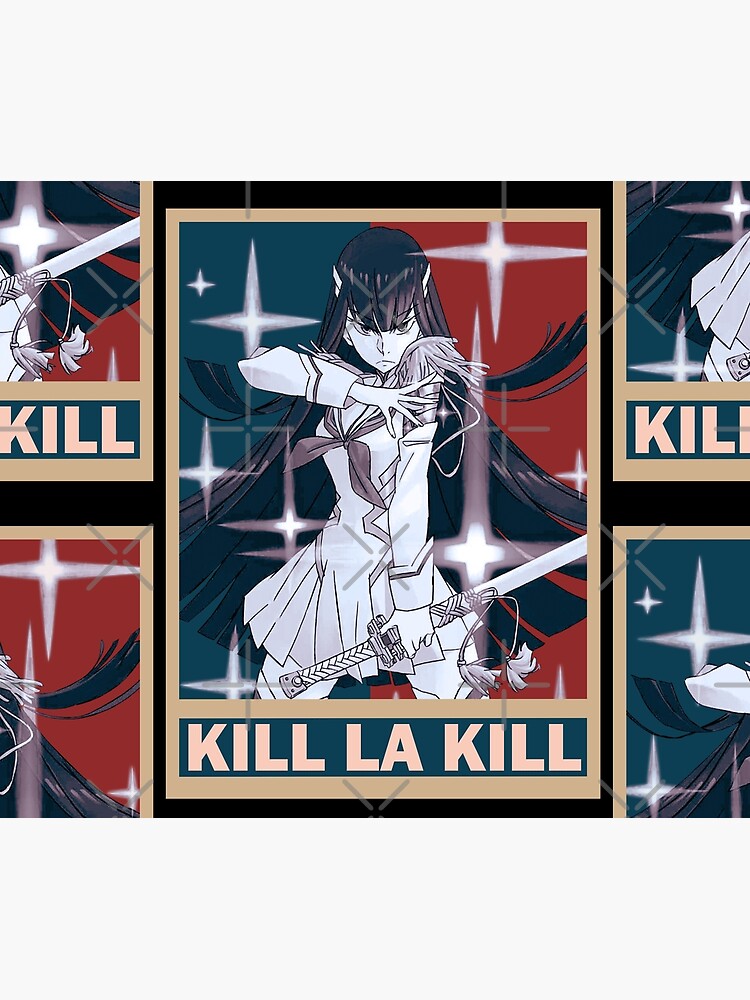 Satsuki Kiryuin Kill La Kill Kiru Ra Kiru Vintage Vector Anime Design Tapestry By Raiden