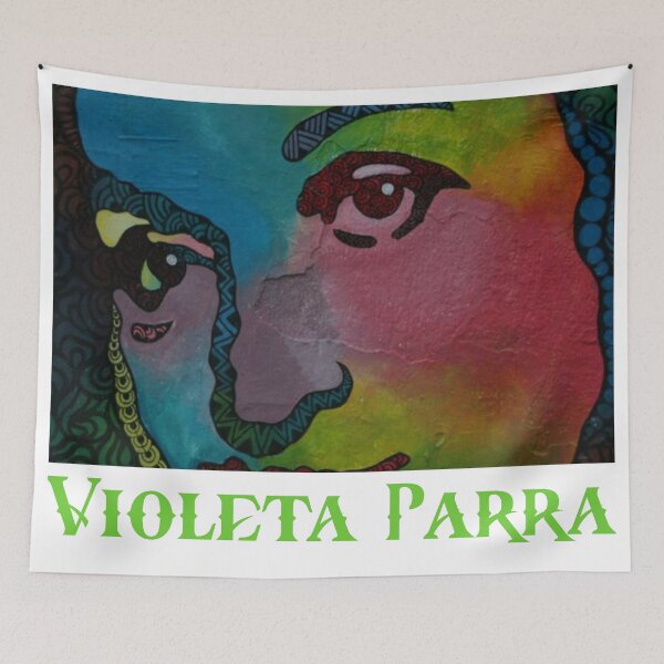 Item preview, Violeta Parra mural designed and sold by cheechlaroo13.