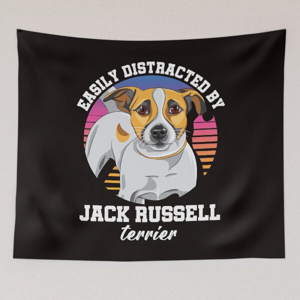 Item preview, Easily Distracted By Jack Russel Terrier Dogs Fans designed and sold by TomGiantDesigns.