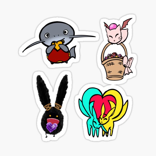 Final Fantasy 'GOOD VIBES' Stickers now available! by Nyaasu on