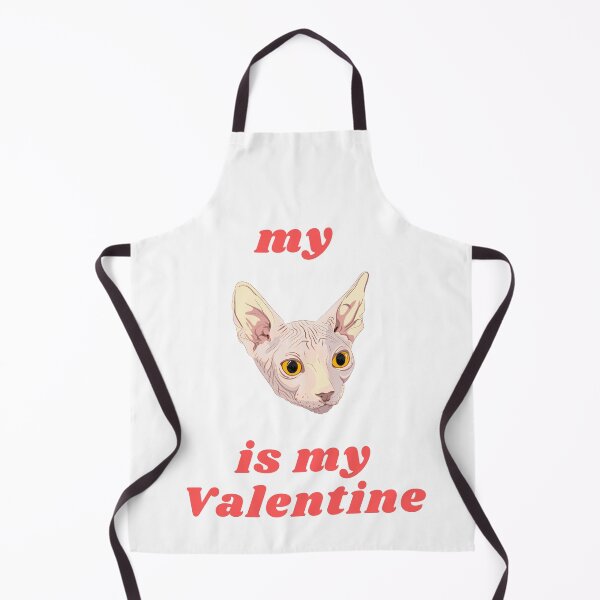 Item preview, My (sphynx) cat is my valentine designed and sold by Margauxb.