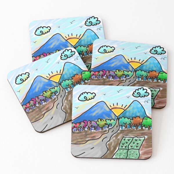 Item preview, Village drawing designed and sold by KennyLucky.