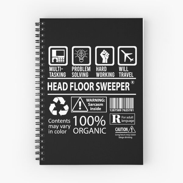 Item preview, Head Floor Sweeper T Shirt - MultiTasking Certified Job Gift Item Tee designed and sold by oslandefren.