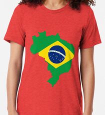 Camiseta de tejido mixto Brasil