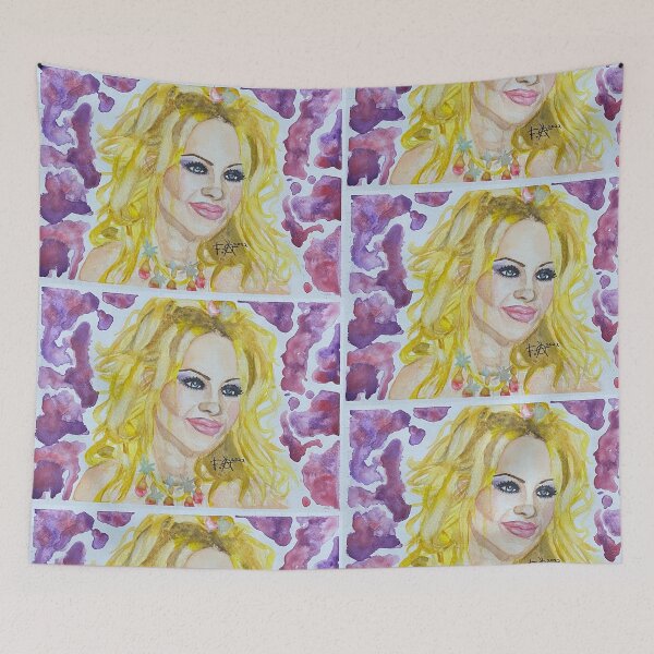 Item preview, Pam Anderson Watercolor 2 designed and sold by ferixacuaxart.