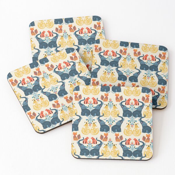 Item preview, Elephant Fox Bear Floral designed and sold by MobertsonArt.