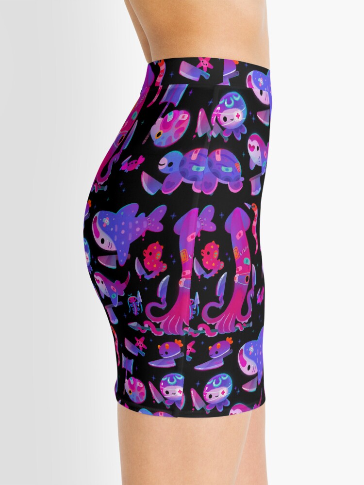 Alternate view of Stabby marine life Mini Skirt