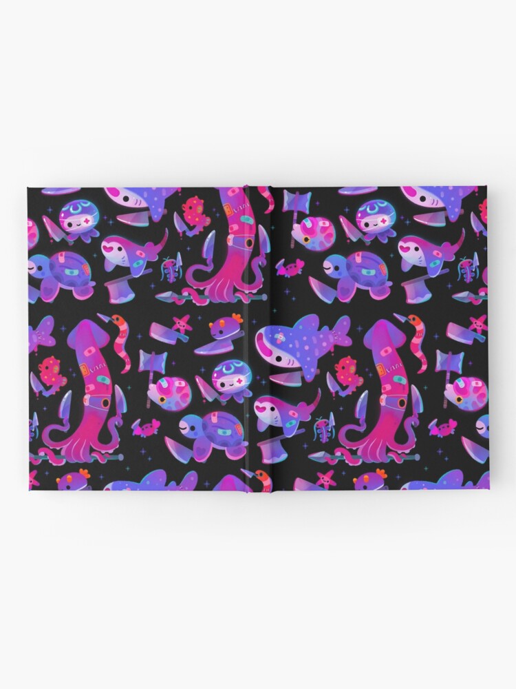 Alternate view of Stabby marine life Hardcover Journal