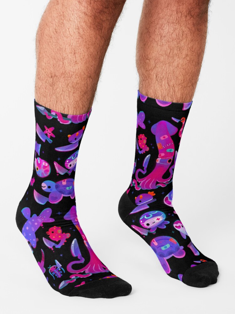 Thumbnail 3 of 5, Socks, Stabby marine life designed and sold by pikaole.