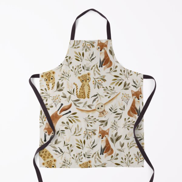 Item preview, Fox Leopard Watercolor Pattern designed and sold by MobertsonArt.