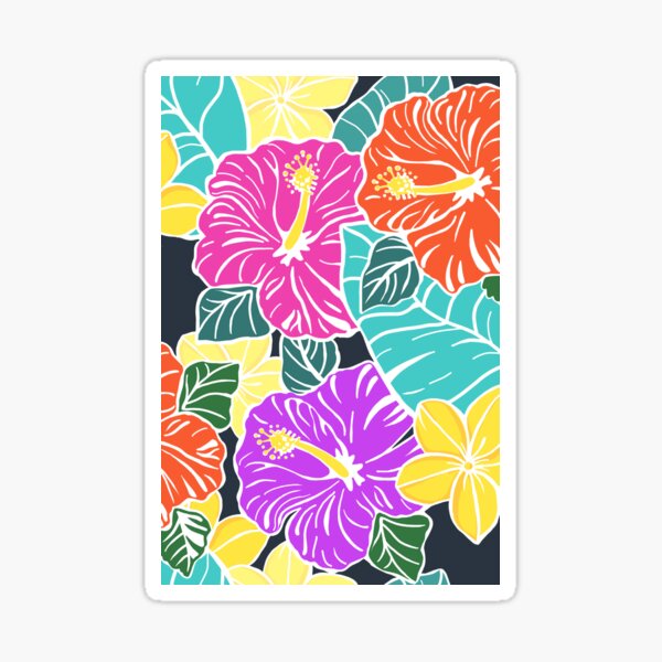 Giant Hibiscus Garden Sticker