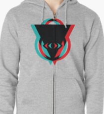 Auge 3D Wir sehen uns Hoodie mit Reißverschluss