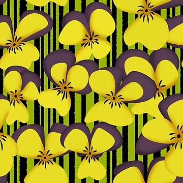 Artwork thumbnail, Pansy Pattern by Krystal Thomas