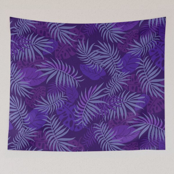 Item preview, Jungle Periwinkle Palms designed and sold by Linda Maliuana.