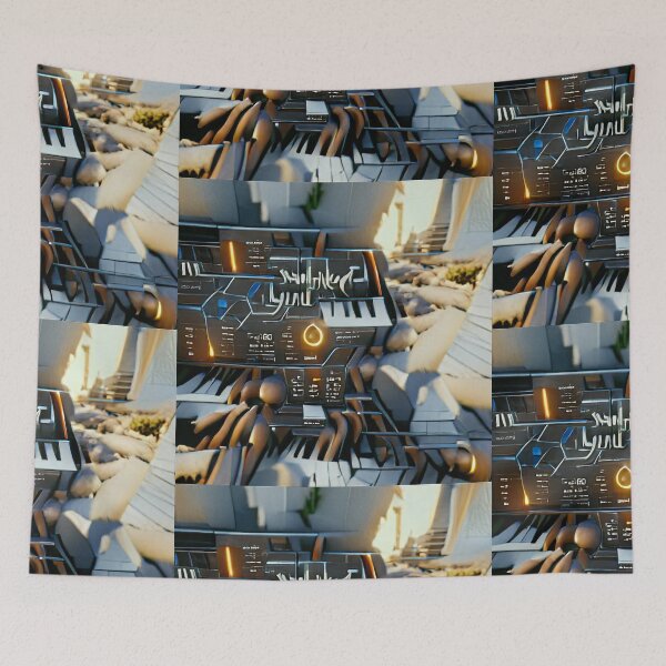 Item preview, Futuristic Music Production Studio designed and sold by cottonklub.