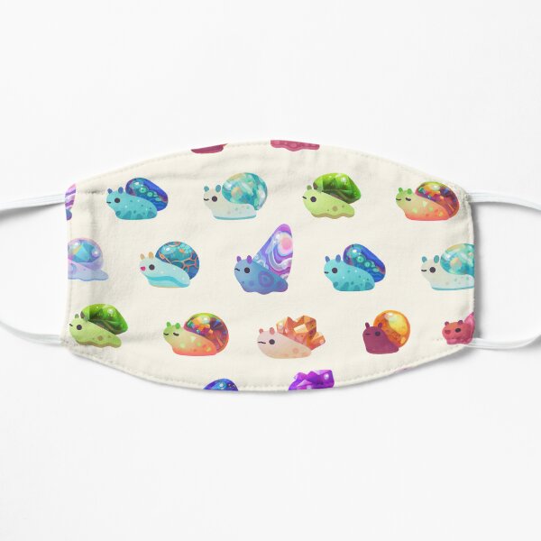Jewel Snail - pastel Flat Mask