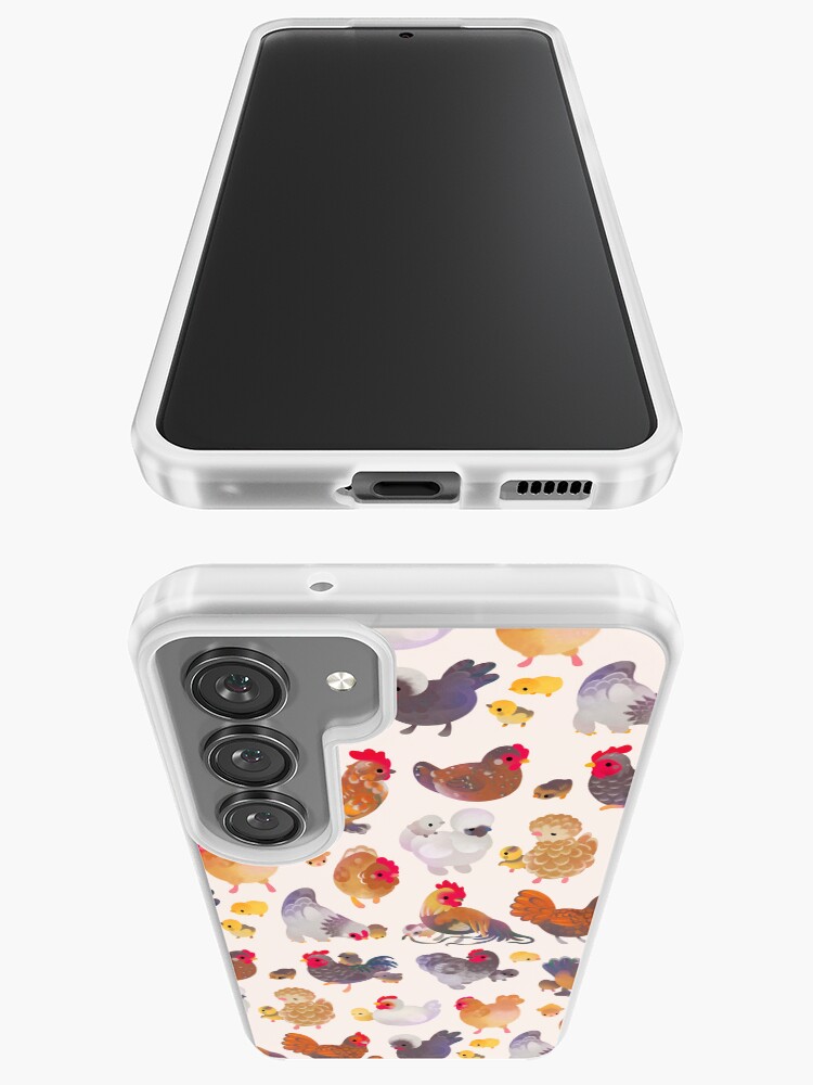 Thumbnail 3 of 4, Samsung Galaxy Phone Case, Chicken and Chick - pastel designed and sold by pikaole.