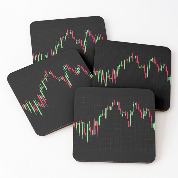 Item preview, Stock market candle stick chart black designed and sold by 2MB-.