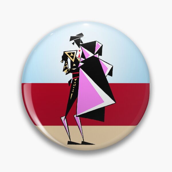 Item preview, cubist bullfighter designed and sold by ArtLonso.
