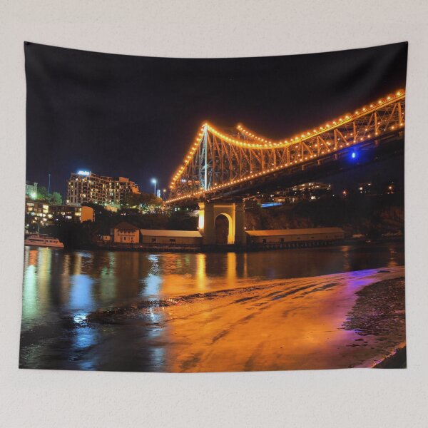 Artikelvorschau, Ebbe unter der Storey Bridge entworfen und verkauft von W E NIXON PHOTOGRAPHY.
