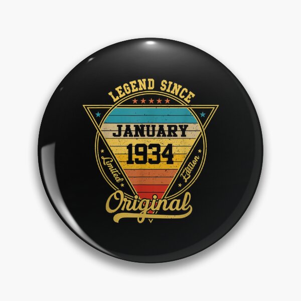 Item preview, 88th Birthday 88 Years Old Retro Legend Since January 1934  designed and sold by mchargue12.