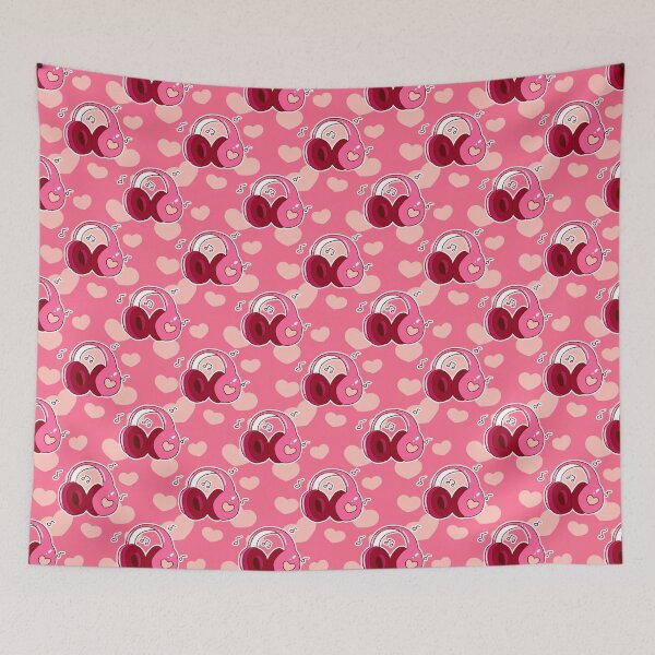 Item preview, Pink Headphones Heart Pattern designed and sold by SaradaBoru.