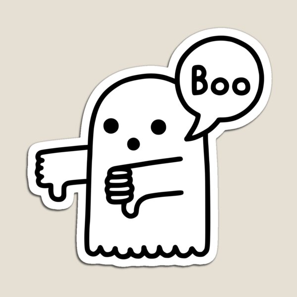  Boo Ghost Thumbs Down Dishwasher Magnet Funny Clean