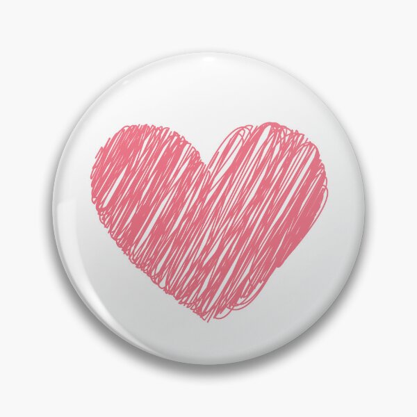 Item preview, Scribbled Heart Shape Pink designed and sold by riceayoj.