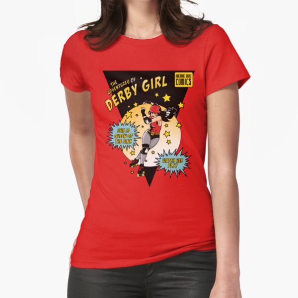 The Adventures of Derby Girl Fitted T-Shirt