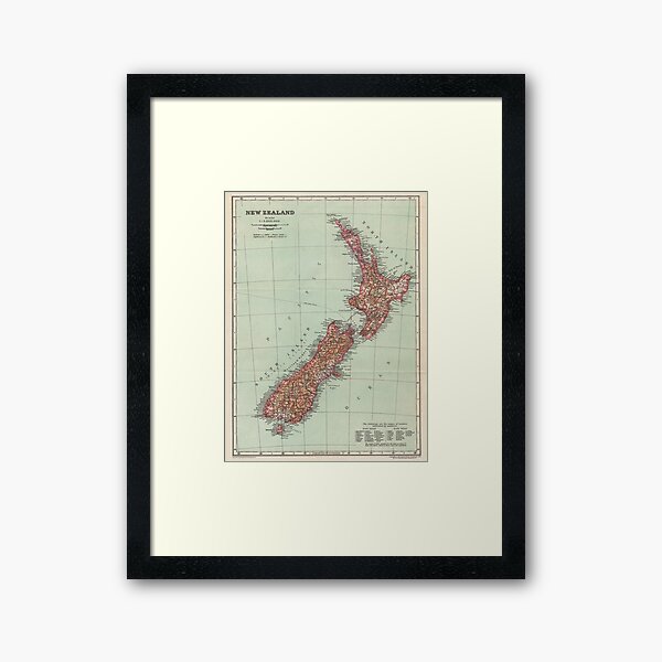 Item preview, New Zealand Antique Maps designed and sold by alexrow.