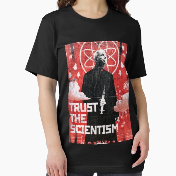 Item preview, Commie Fauci  Art, Trust the scientism, Sarcastic humor shirt, wearable poster shirt, non compliance designed and sold by RohiatohBarry.