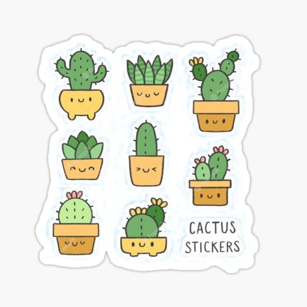 Kawaii Doodles, Cactus Stickers, Kawaii Cute, Tumblr