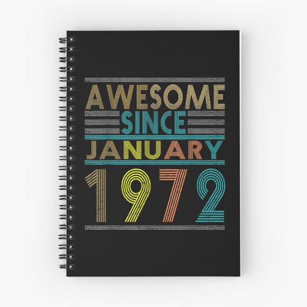 Item preview, Awesome Since January Born In 1972 Vintage 50th Birthday  designed and sold by mchargue12.