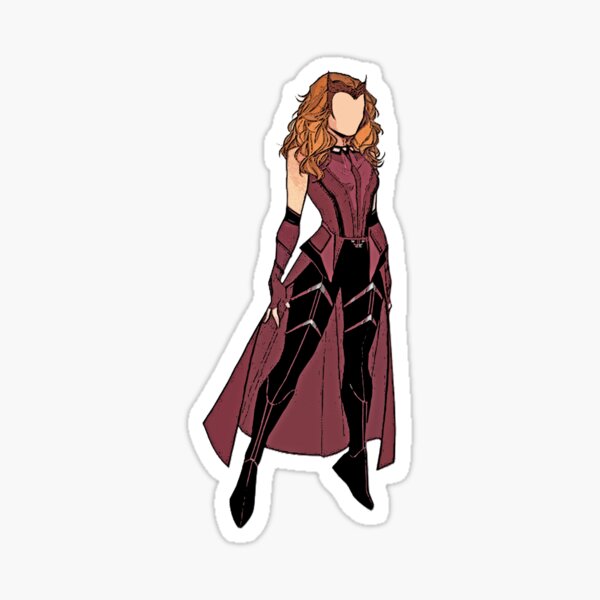 lizabeth olsen wanda sticker Sticker