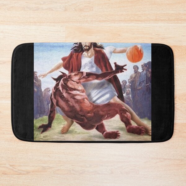 Item preview, Jesus vs Satan in Basketbal Essential T-Shirt.png designed and sold by JeffreyAdamsi.