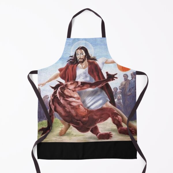 Item preview, Jesus vs Satan in Basketbal Essential T-Shirt.png designed and sold by JeffreyAdamsi.