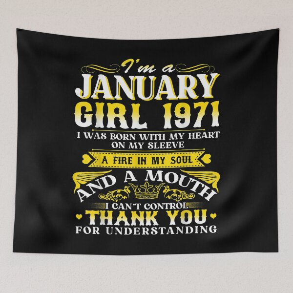 Item preview, January Girls 1971 Birthday Gift 51 Years Old Made In 1971  designed and sold by mchargue12.