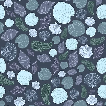 Artwork thumbnail, Shell Pattern by Krystal Thomas