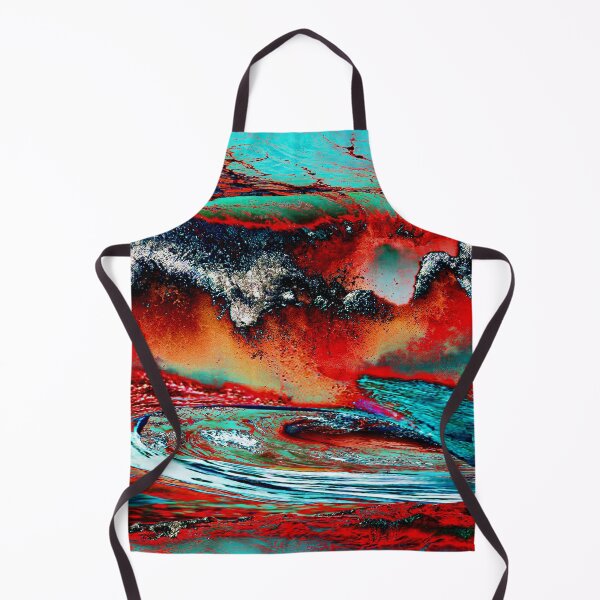 Item preview, hawaiian waters, hawaiian volcano, sea, fire  sea, surrealism, maximalism, multicolor designed and sold by Maria Mihailova.
