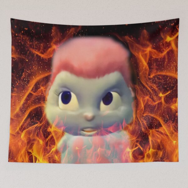 Item preview, Oo Yeah Bibble Meme - Red Flames designed and sold by Alva-Creatur.