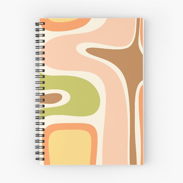 Item preview, Copacetic Retro Abstract in Light Pastel Green Yellow Orange Brown Blush Cream  designed and sold by kierkegaard.