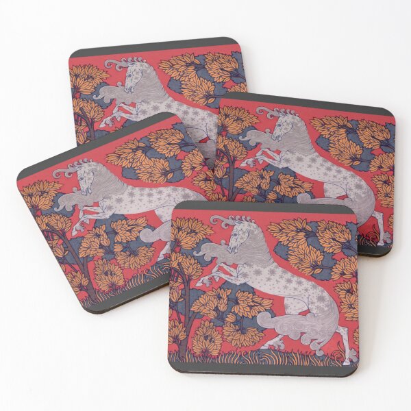 Item preview, Two Silver Horses -Modification of French Art Nouveau Design designed and sold by TheCurators.